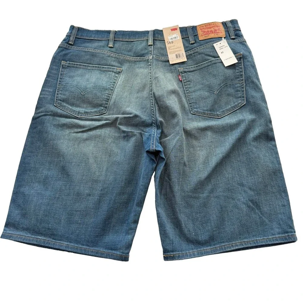 Levi's 569 Loose Straight Baggy Denim Sz 42 Skate Jorts Jeans Shorts New NWT